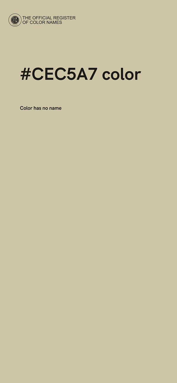 #CEC5A7 color image