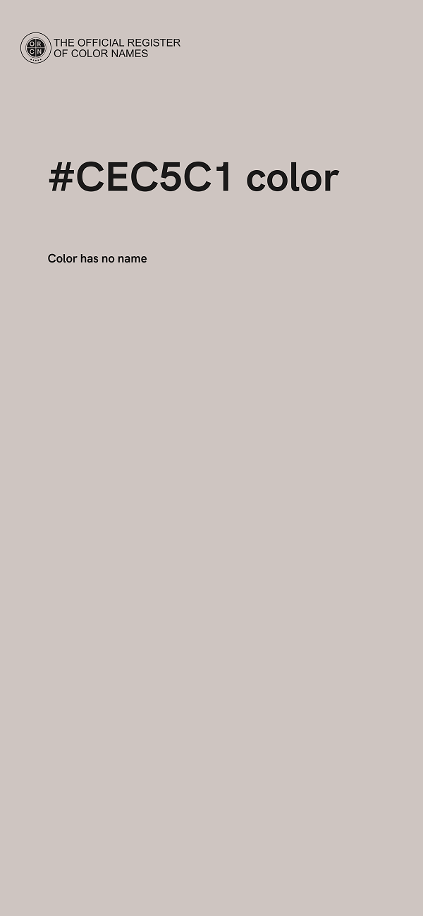 #CEC5C1 color image
