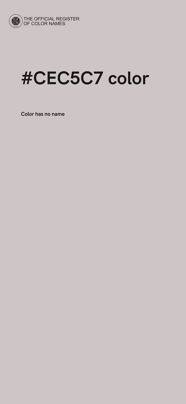 #CEC5C7 color image