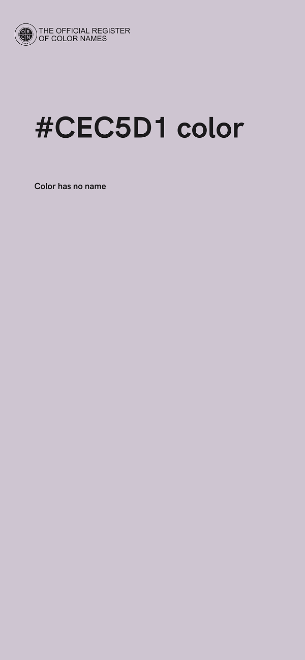 #CEC5D1 color image