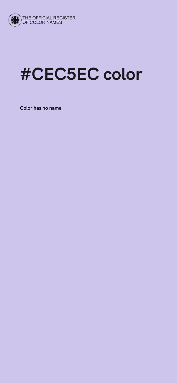 #CEC5EC color image