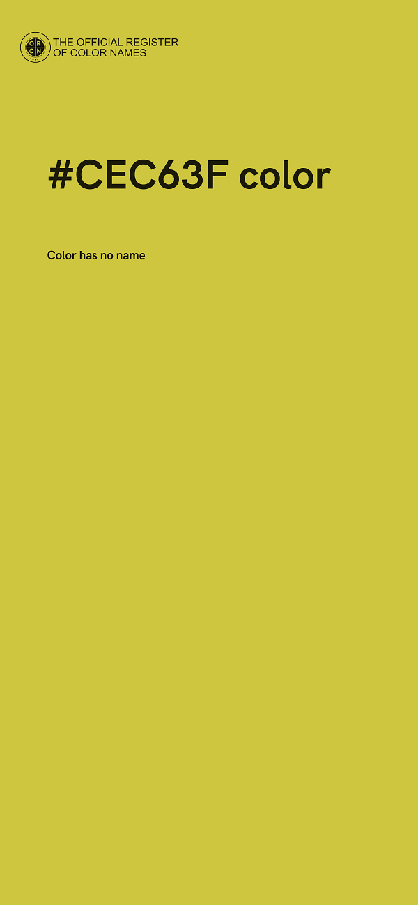 #CEC63F color image