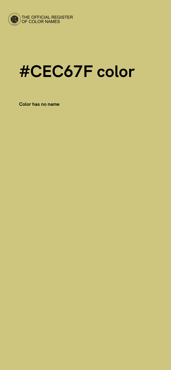 #CEC67F color image