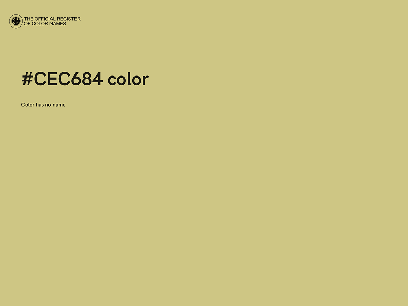 #CEC684 color image