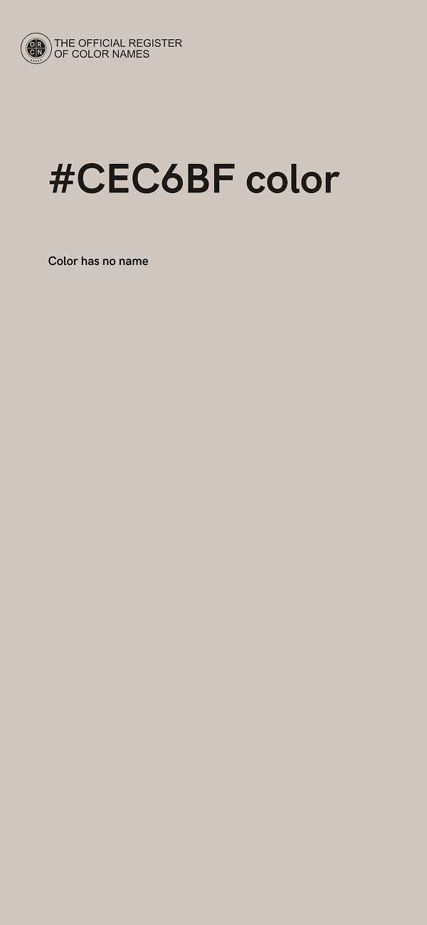 #CEC6BF color image