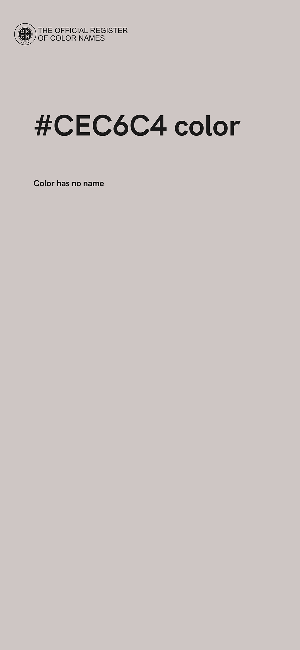 #CEC6C4 color image