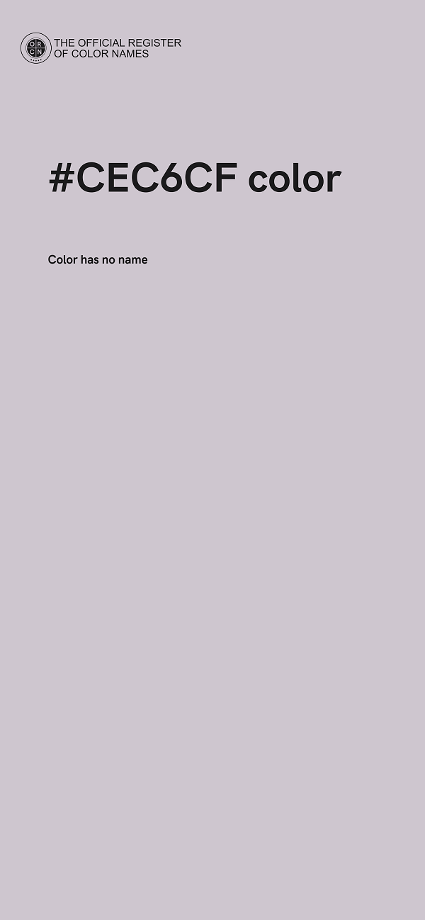 #CEC6CF color image