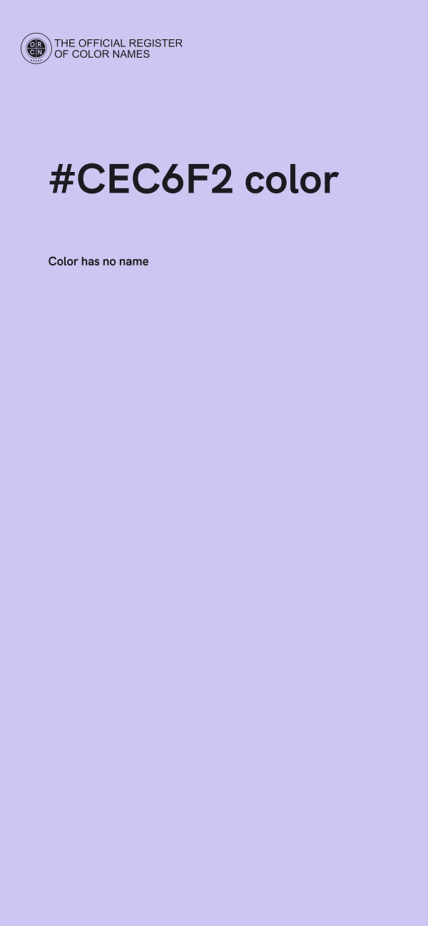 #CEC6F2 color image