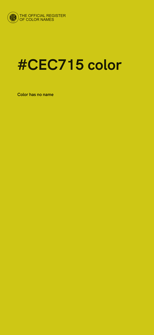 #CEC715 color image