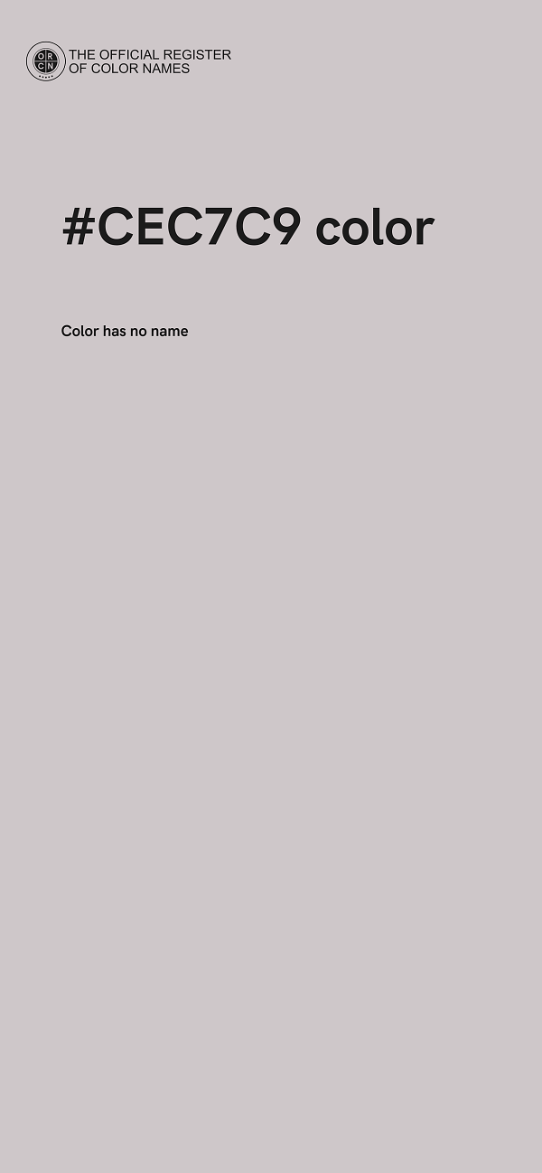 #CEC7C9 color image
