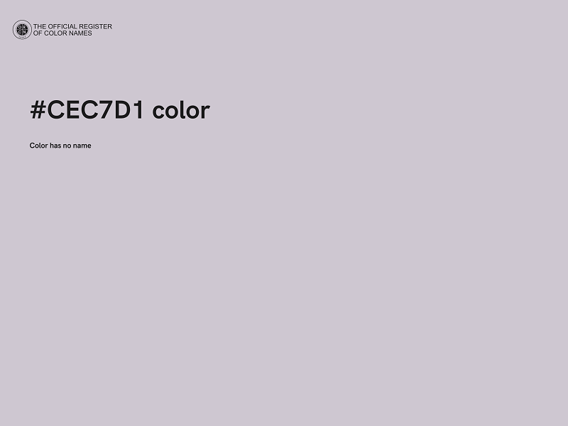 #CEC7D1 color image