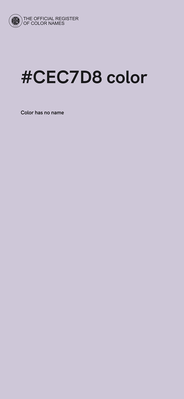 #CEC7D8 color image