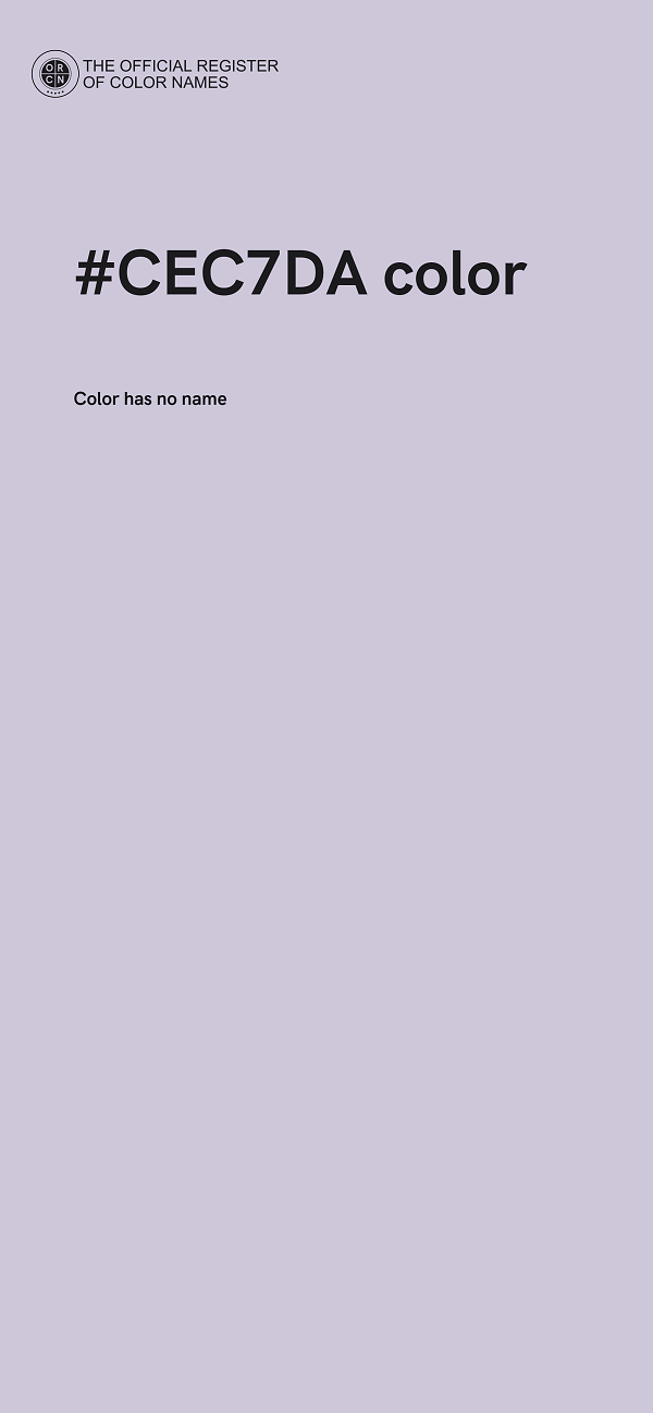 #CEC7DA color image