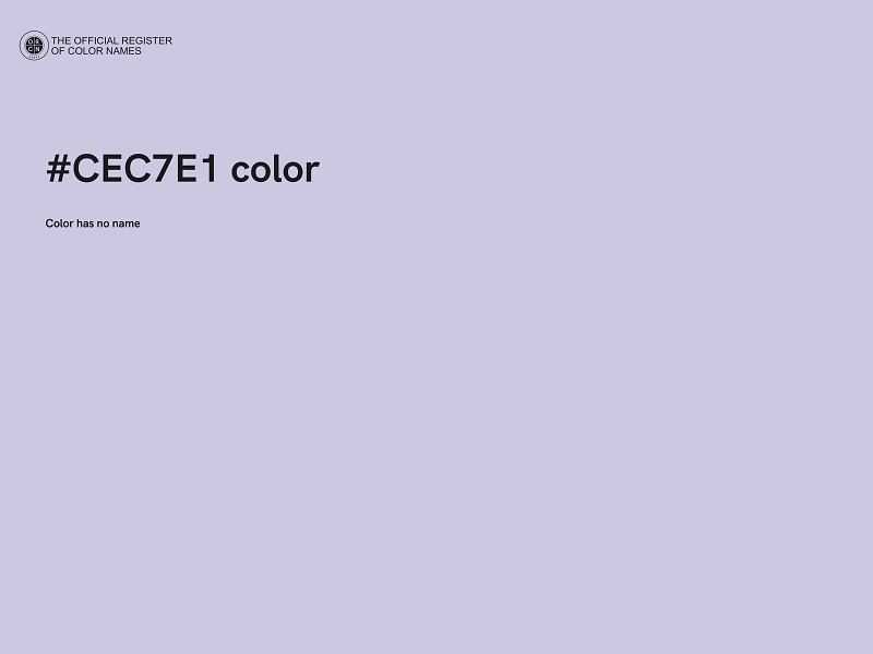 #CEC7E1 color image