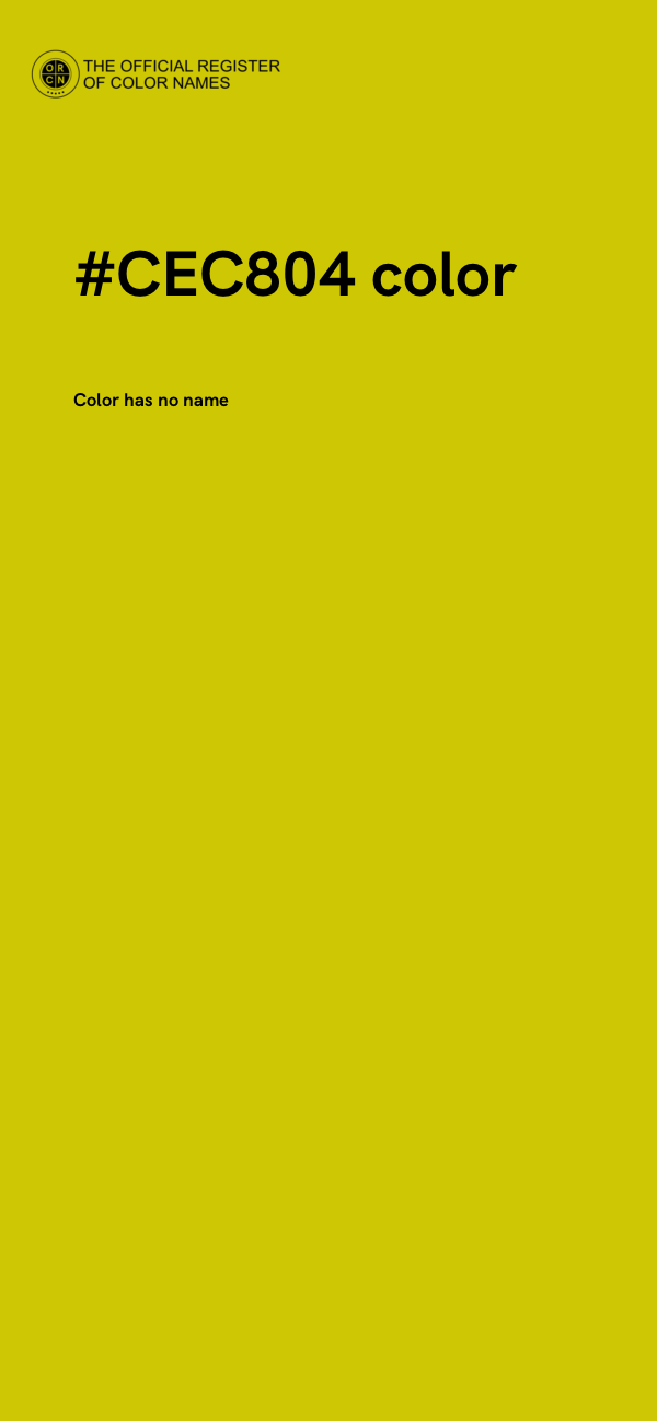 #CEC804 color image