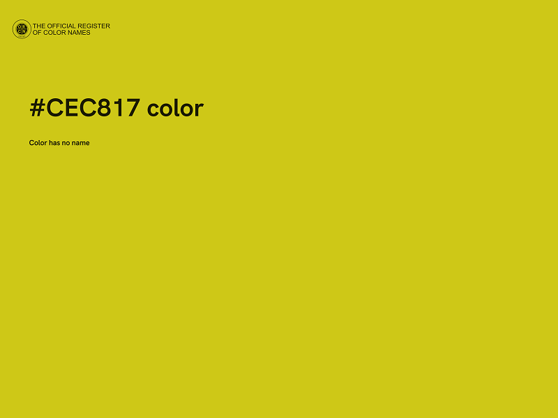 #CEC817 color image