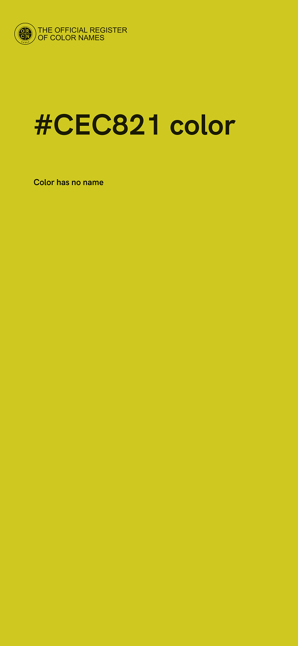 #CEC821 color image