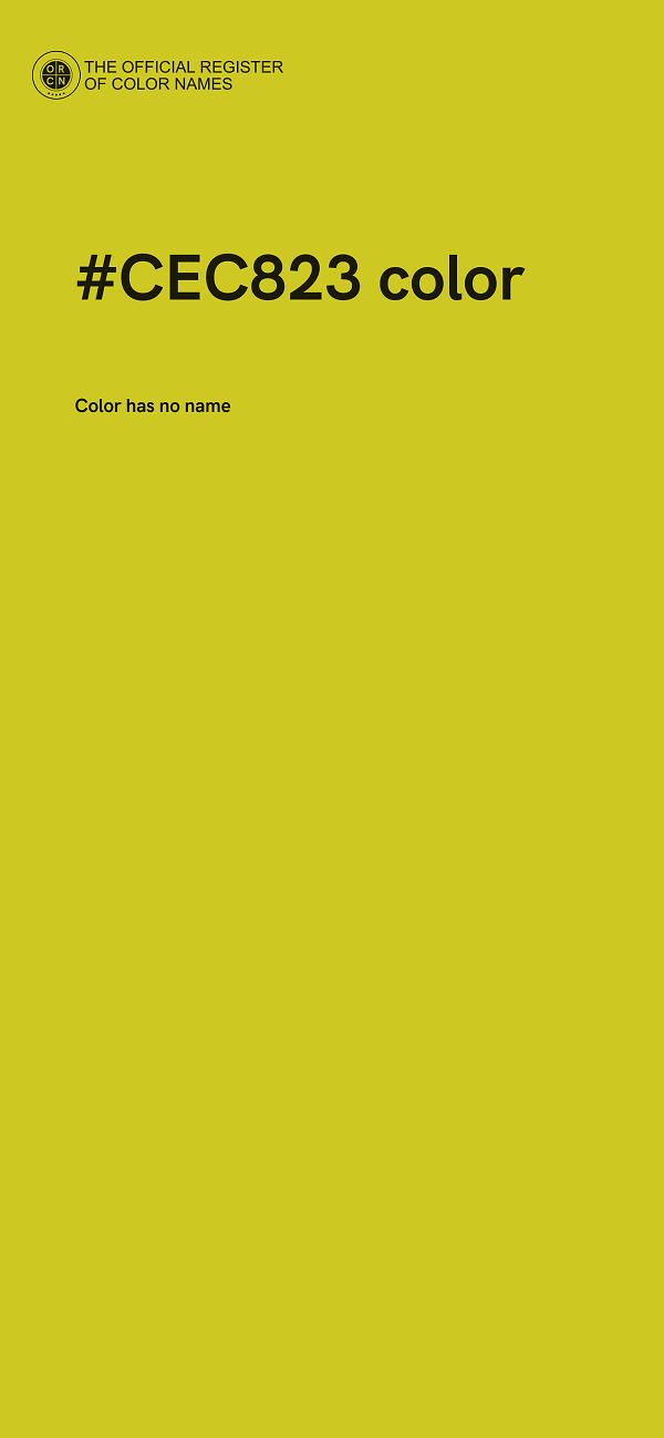 #CEC823 color image