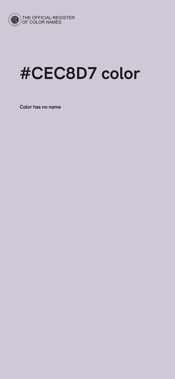 #CEC8D7 color image