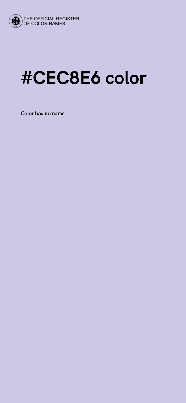 #CEC8E6 color image