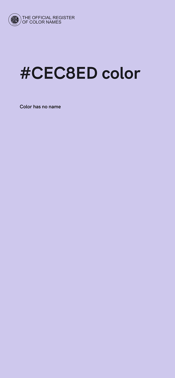 #CEC8ED color image