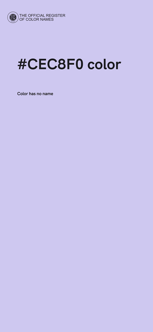 #CEC8F0 color image