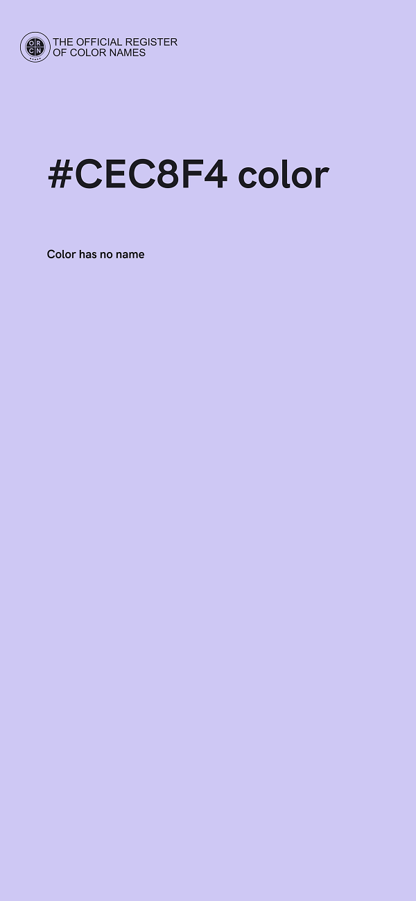 #CEC8F4 color image