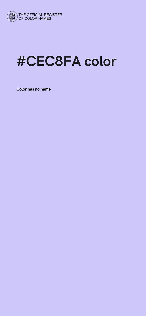 #CEC8FA color image