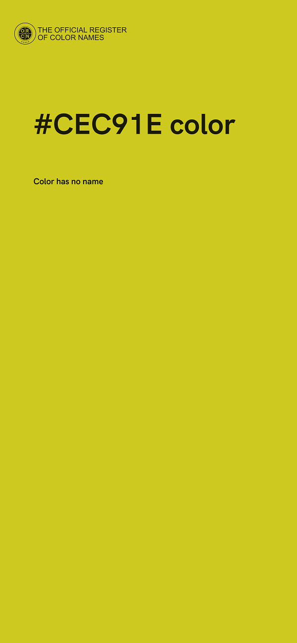 #CEC91E color image