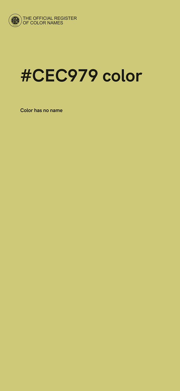 #CEC979 color image