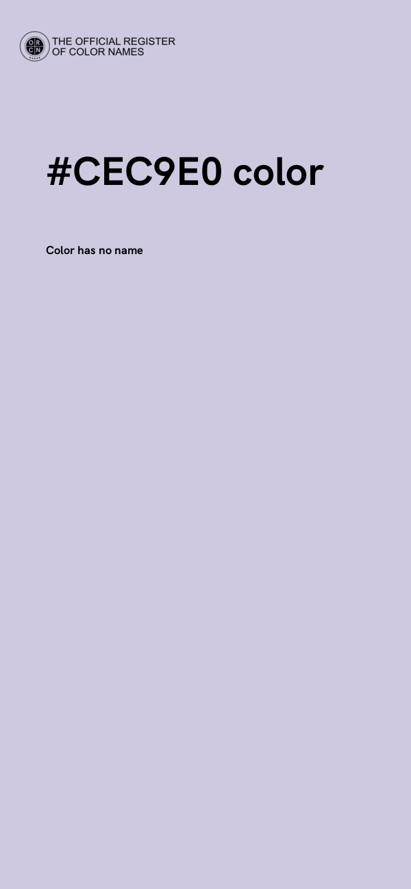#CEC9E0 color image