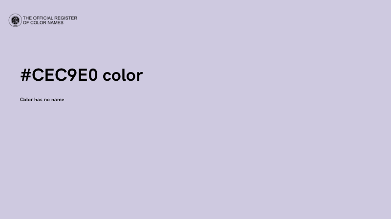 #CEC9E0 color image