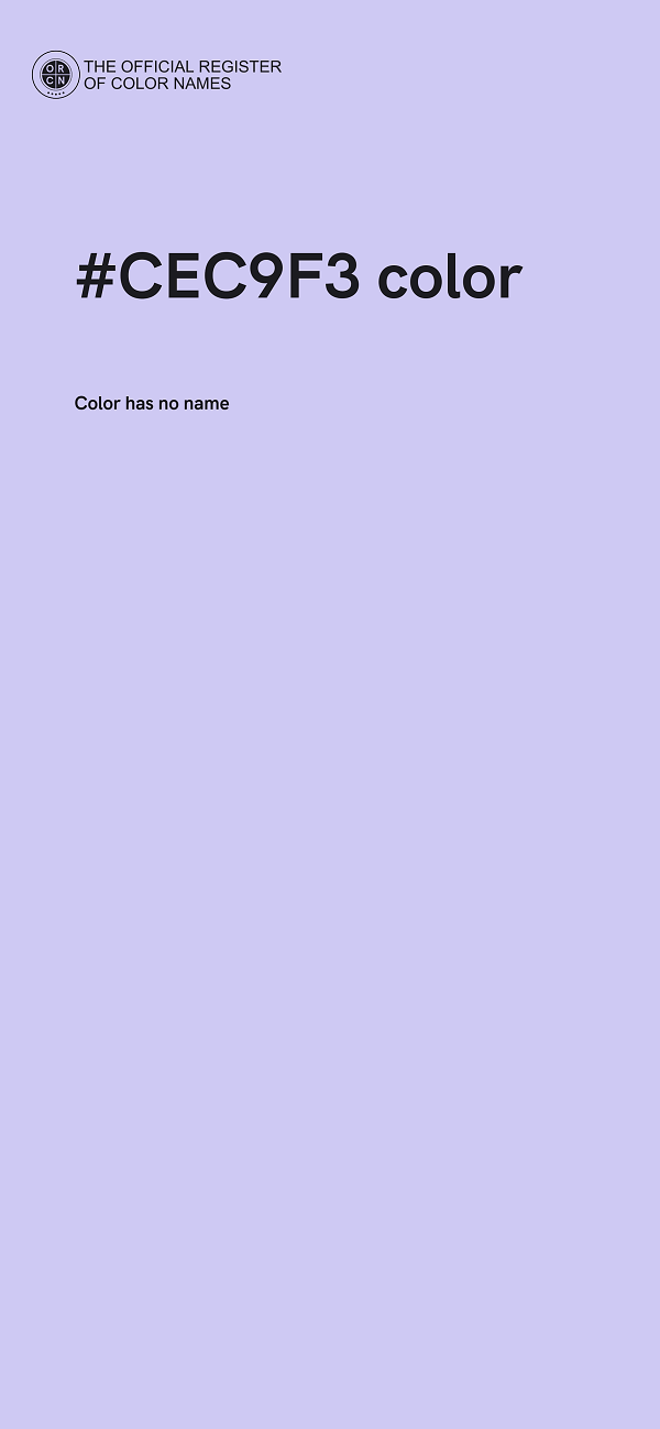 #CEC9F3 color image