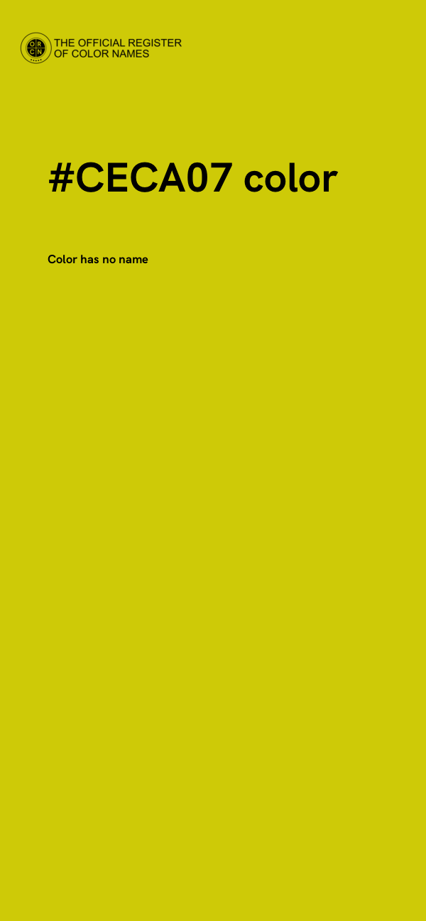 #CECA07 color image