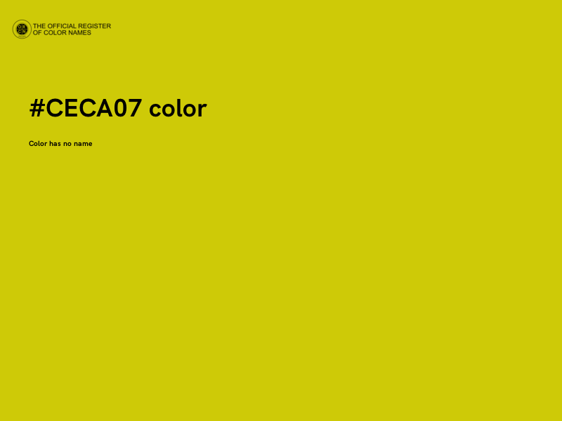 #CECA07 color image