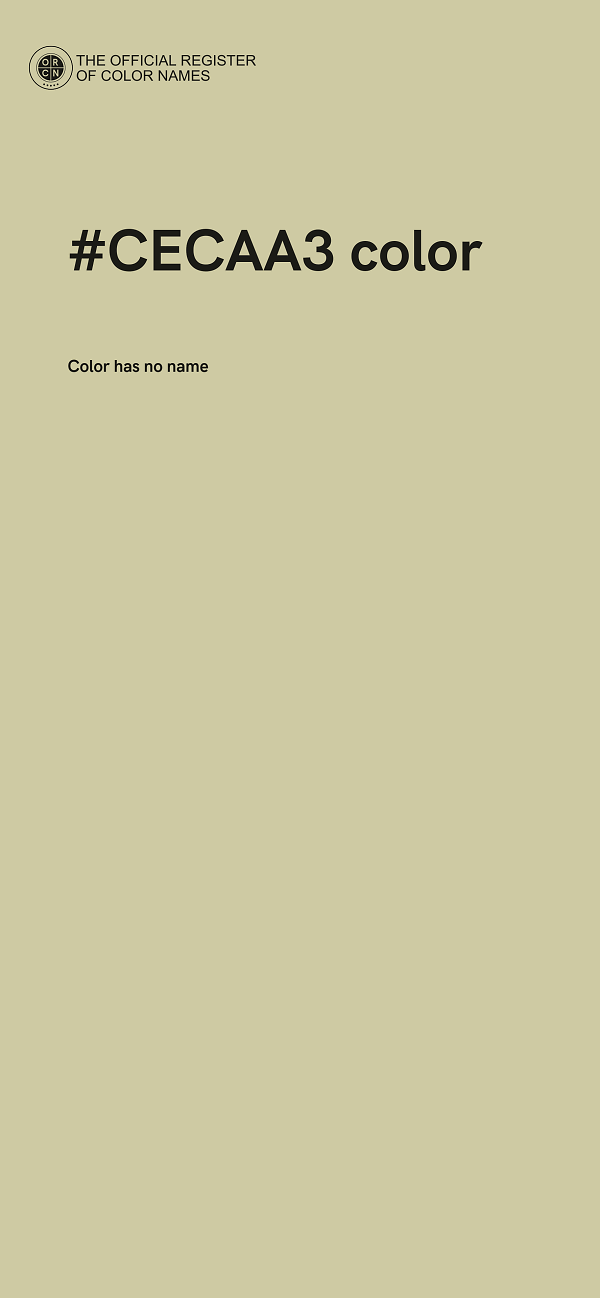 #CECAA3 color image