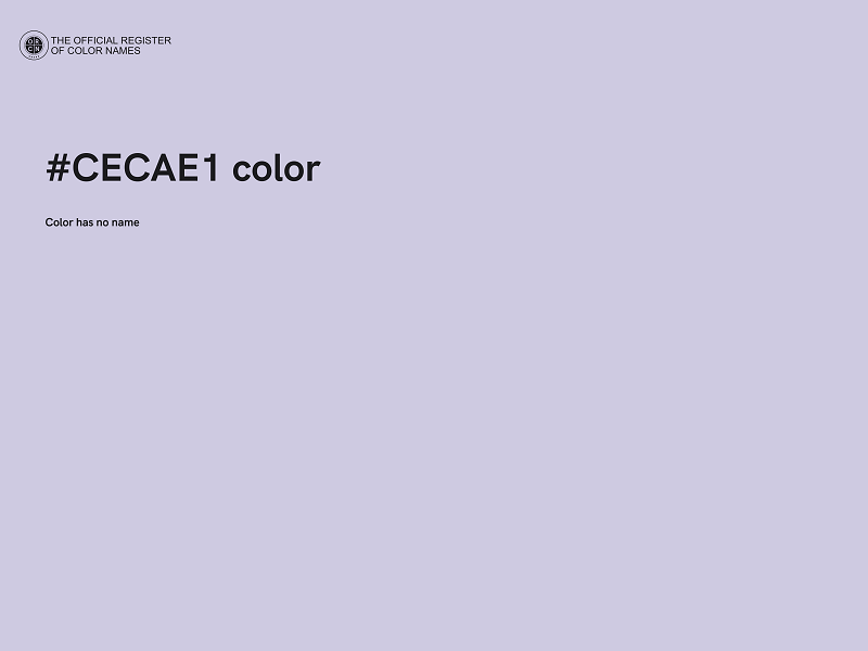 #CECAE1 color image