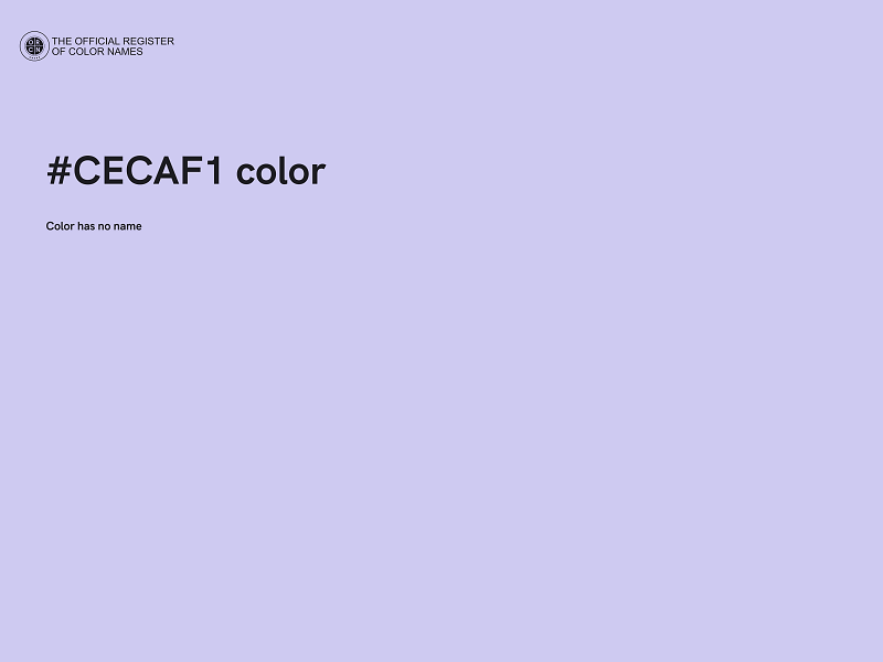 #CECAF1 color image