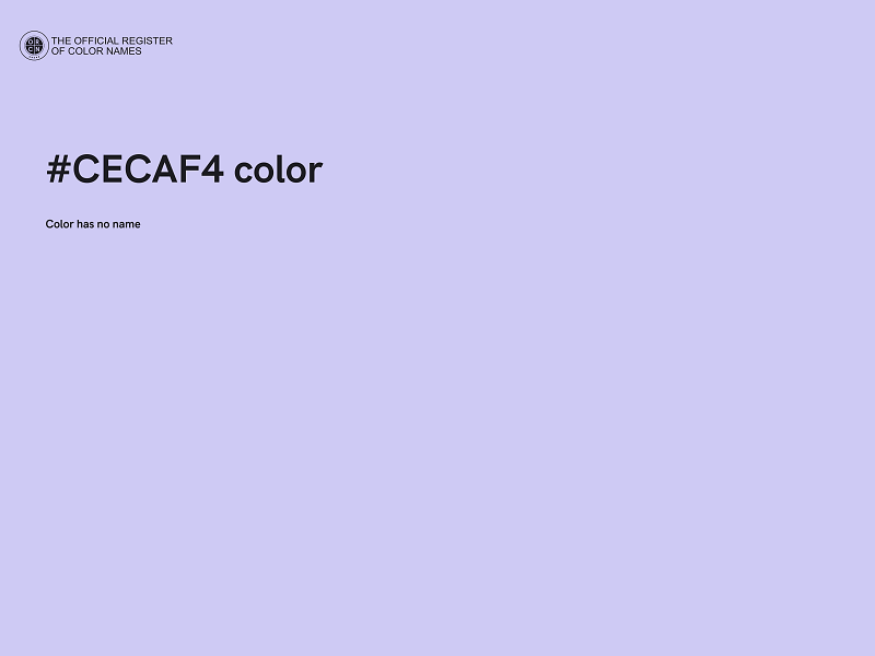 #CECAF4 color image