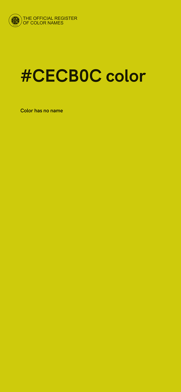 #CECB0C color image