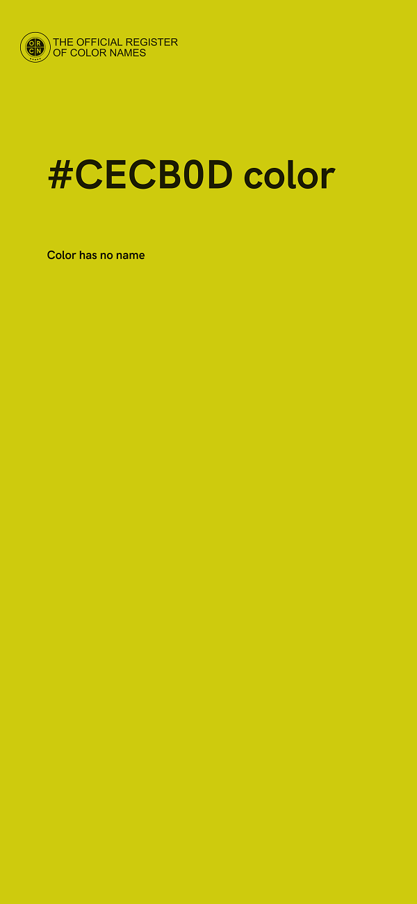 #CECB0D color image