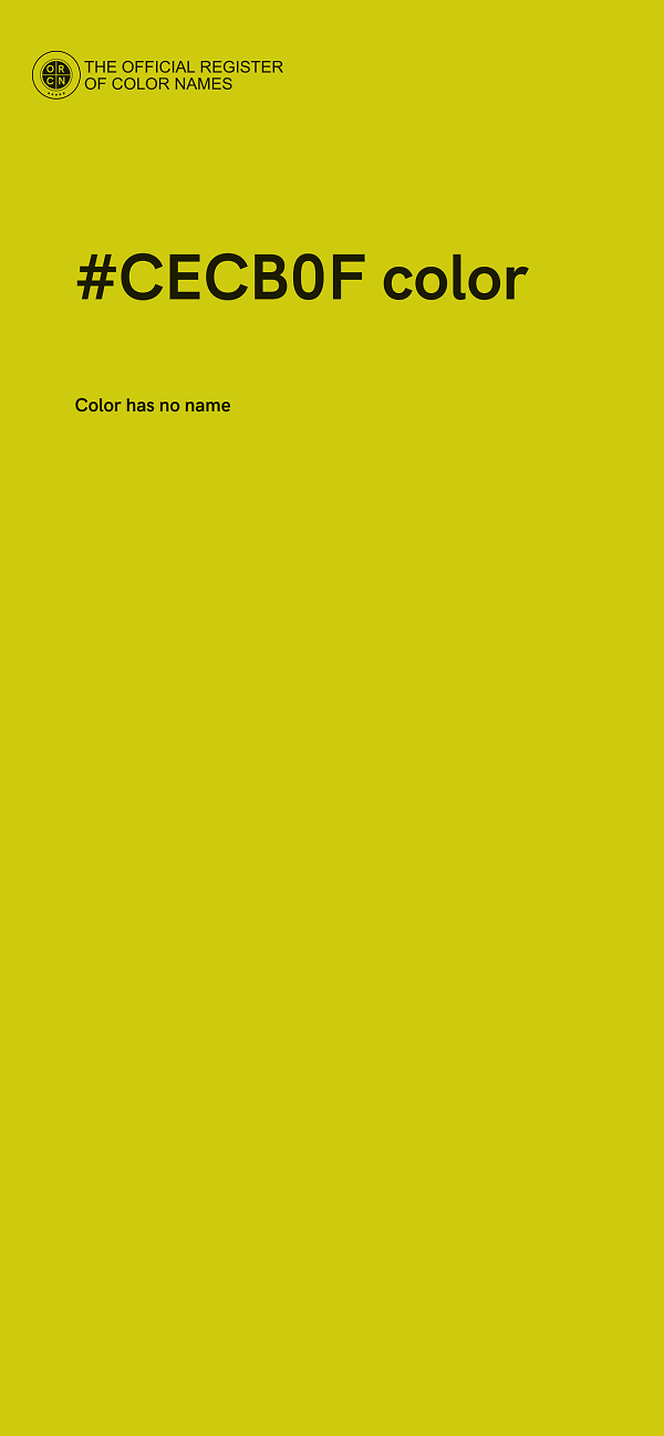 #CECB0F color image