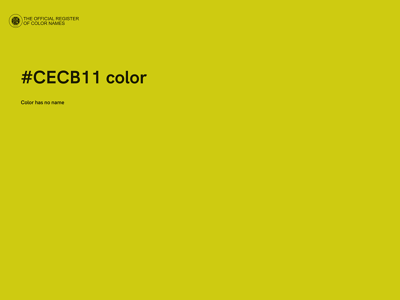 #CECB11 color image