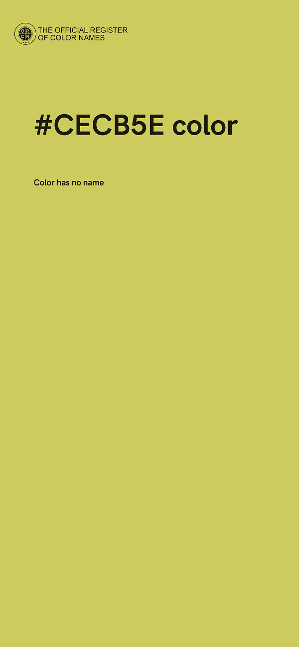 #CECB5E color image