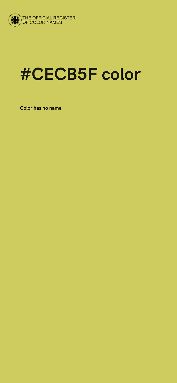 #CECB5F color image