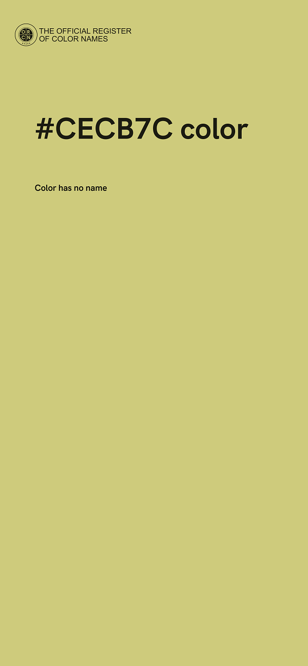 #CECB7C color image
