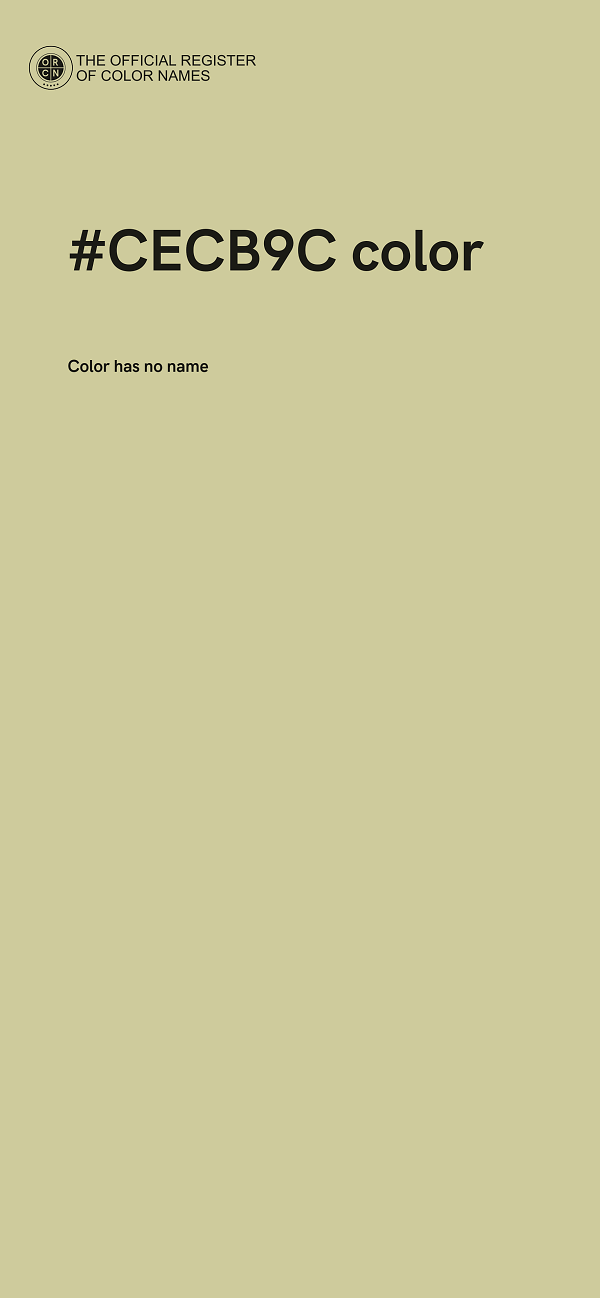 #CECB9C color image