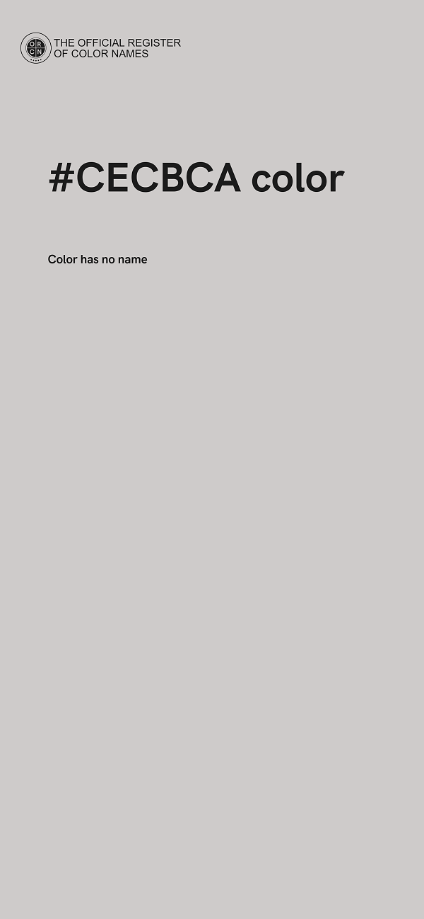 #CECBCA color image