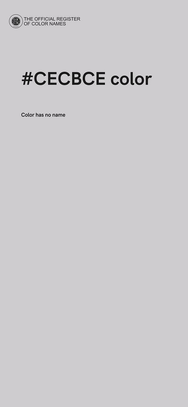 #CECBCE color image