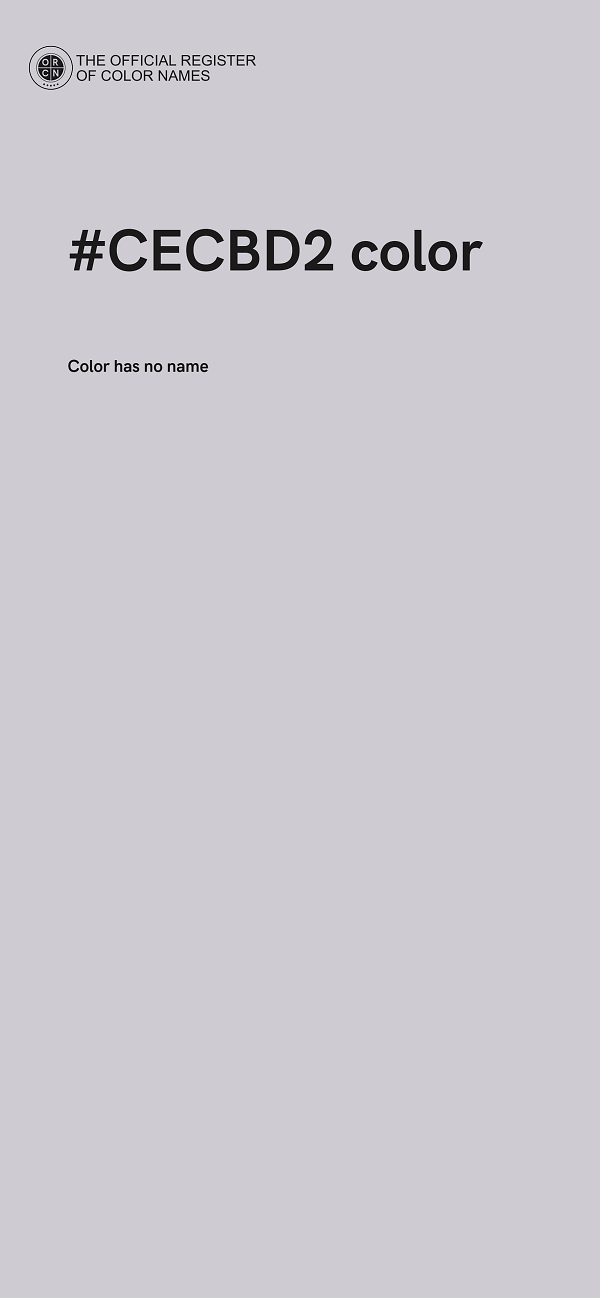 #CECBD2 color image